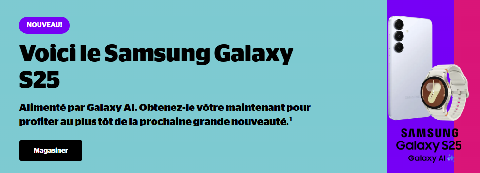 Procurez-vous le Samsung Galaxy S25, S25+ ou S25 Ultra et recevez gratuitement la Galaxy Watch7.